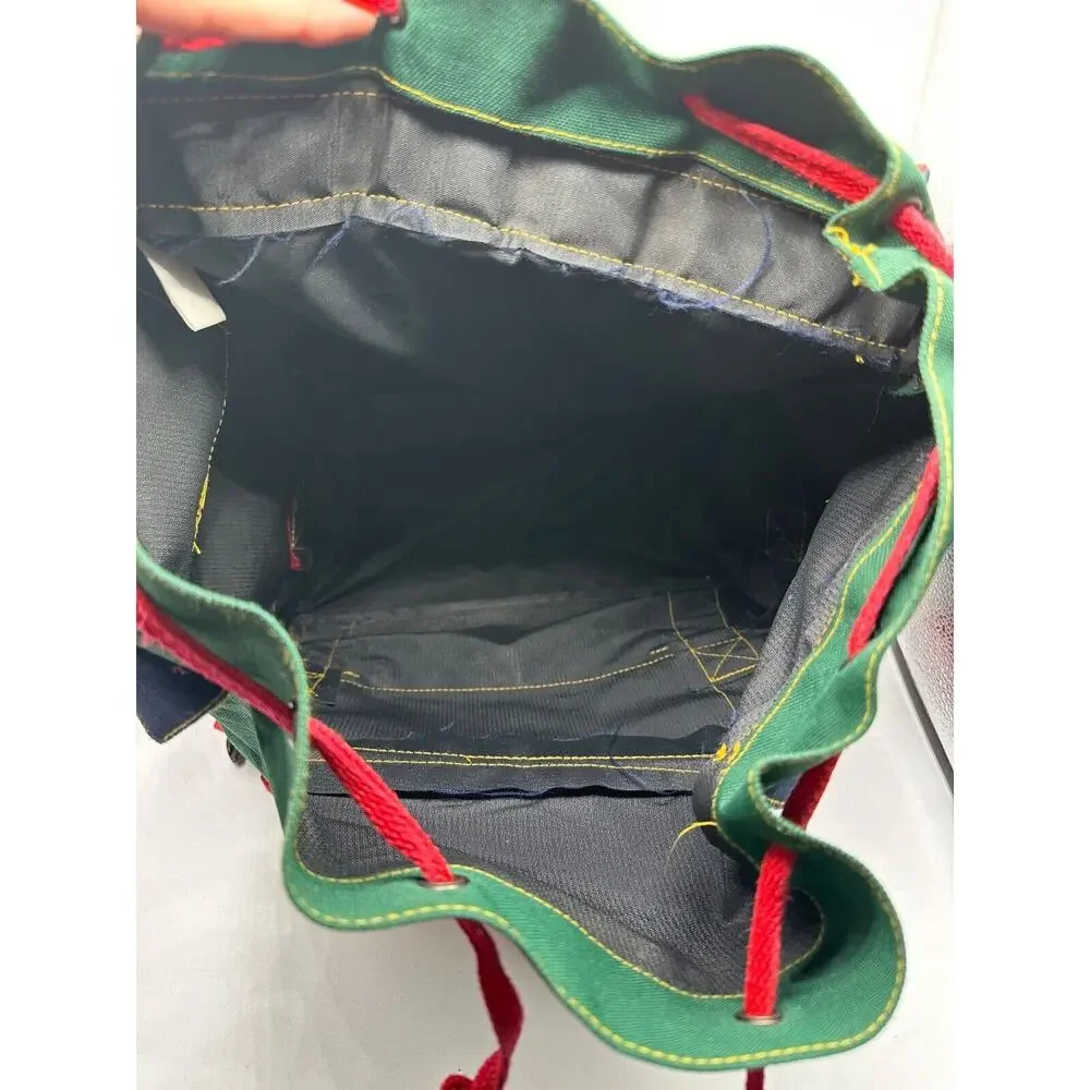 Vtg Atlanta Olympics 1996 Canvas Backpack Large Color Block 90s